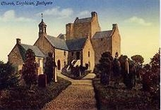 Church and preceptory, colour image, 1900s
