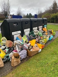 Glass Bank Fly Tipping