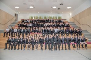 Sinclair Academy first day All the S1 pupils who started Sinclair Academy when it opened