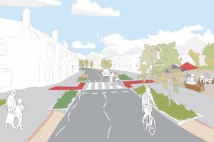 Winchburgh Main street redesign Artist impression of proposals to change Winchburgh Main Street