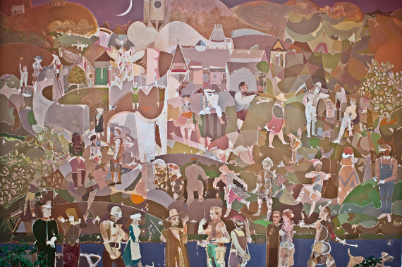 An image relating to Listed status sought for Low Port Centre mural 