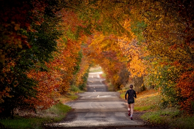 Active travel Girl running south of Armadale