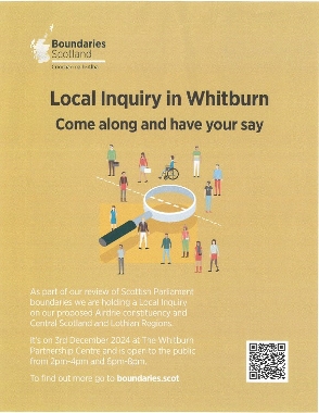 An image relating to Boundaries Scotland host Whitburn local inquiry