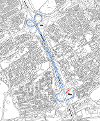 Map of closure on A899