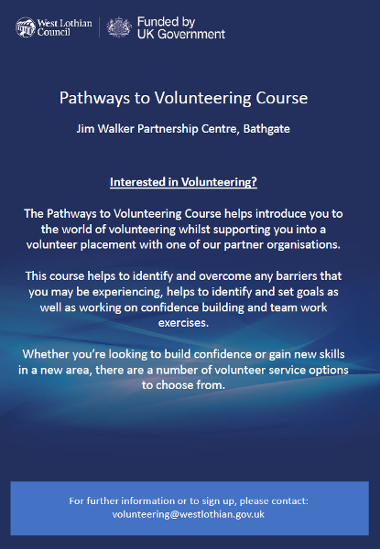 Pathways to Volunteering Course