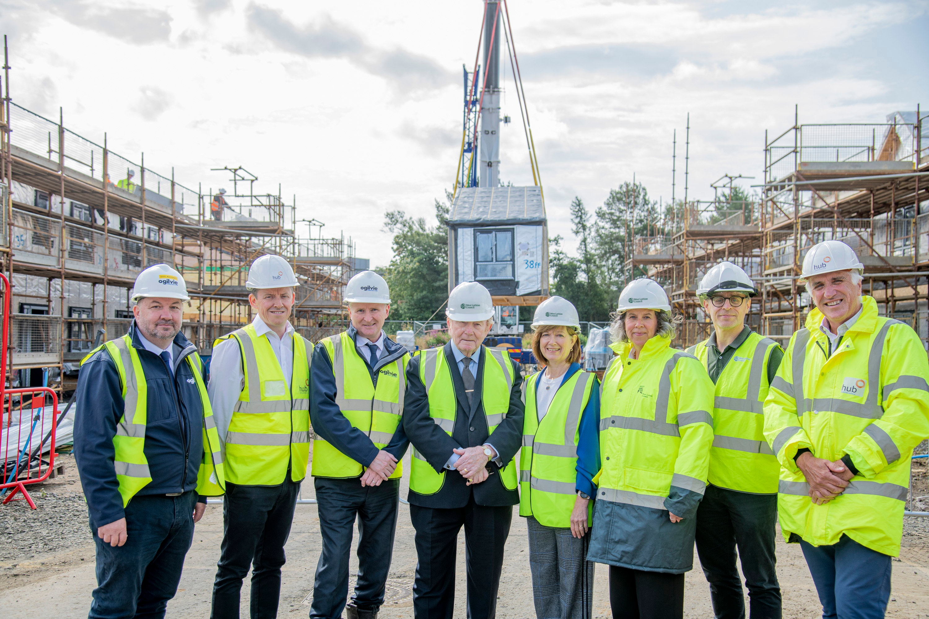 Housing units arrive at Almondvale Crescent  Icon