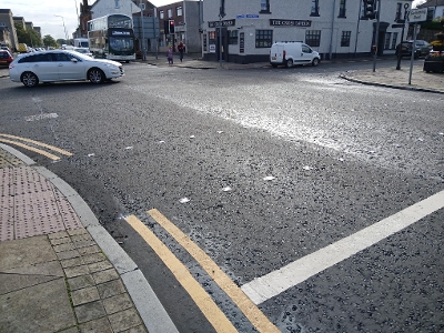 Whitburn Cross Road works