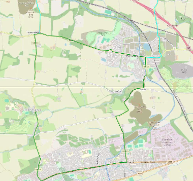 Map of closure on B8046