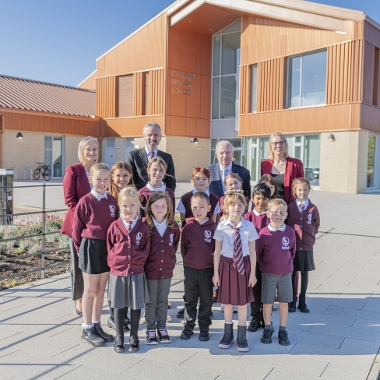 An image relating to Hawkhill pupils soar at opening ceremony