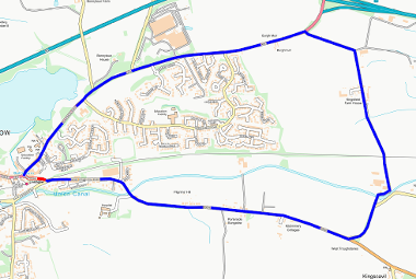 Map of closure on High Port