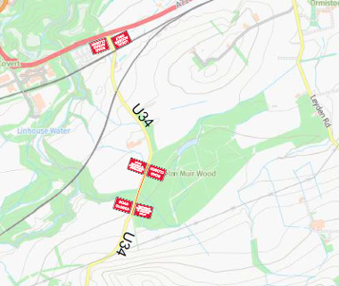 Map of closure on U34