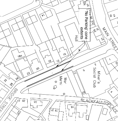 Map of suspension on Bridge Street
