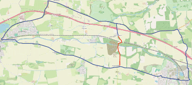 Map of closure at Threemiletown