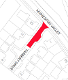 Map of closure at Tarbert Drive