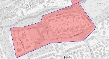 Map of closures for street light works in Uphall