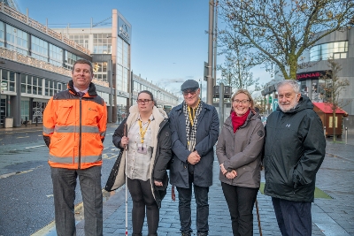 Representatives from West Lothian Council, Lothian Country and Sight Scotland Veterans