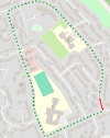 Map of closure on Philip Avenue