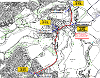 Map of closures for Mid Calder Gala