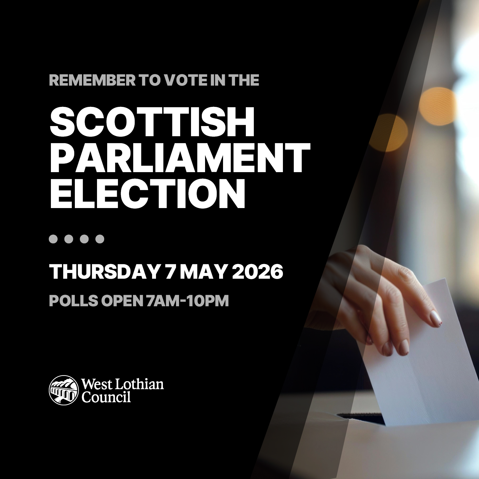 Cast your vote in the Scottish Parliament Election  Icon
