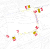 Map of closure on New Howden Bridge
