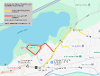 Map of closure at The Peel