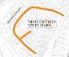 Map of closure on Birniehill Crescent