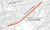 Map of parking suspension for Hardhill Road