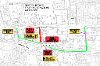 Map of closure and diversion at Strathbrock for the Greendykes closure