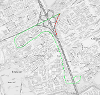 Map of closure on A899