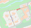 Map of closure at Westhall gardens