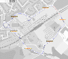 Map of closure on Southdale Avenue