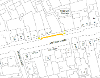 Map of suspension on West Main Street