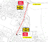 Map of closure on North Street