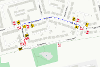 Map of closure on Hunter Grove