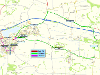 Map of closure at Manse Road