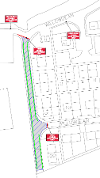 Map of closure at Willowdean