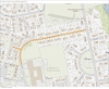 Map of parking suspension on Dunn Place