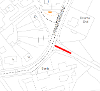 Map of closure on Cannop Crescent
