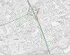 Map of closure on Cousland Road