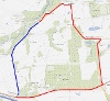 Map of closure on U2